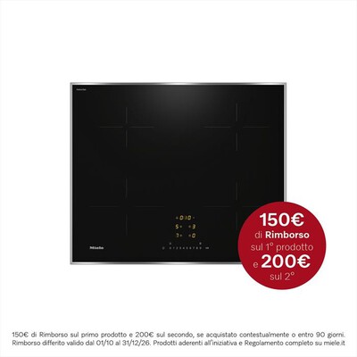 MIELE - Piano cottura elettrico KM 7221 FR 62,6 cm-Nero