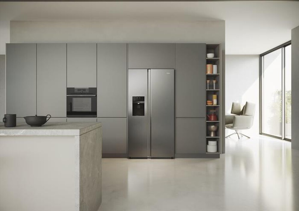 Immagine del prodotto HAIER - Frigorifero side by side HSR5918DIMP Classe D 511l-Platino, Stainless steel