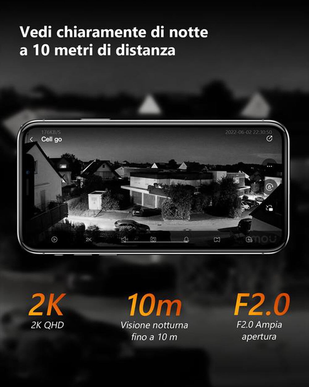 Immagine del prodotto IMOU - Telecamera da interno/esterno CELL GO-BIANCO