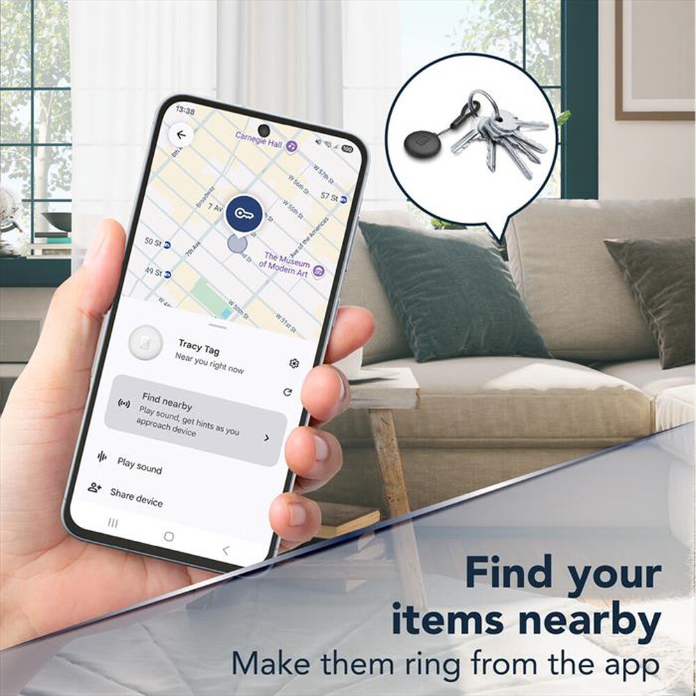 Immagine del prodotto CELLULARLINE - TRACY TAG FOR ANDROID-Nero