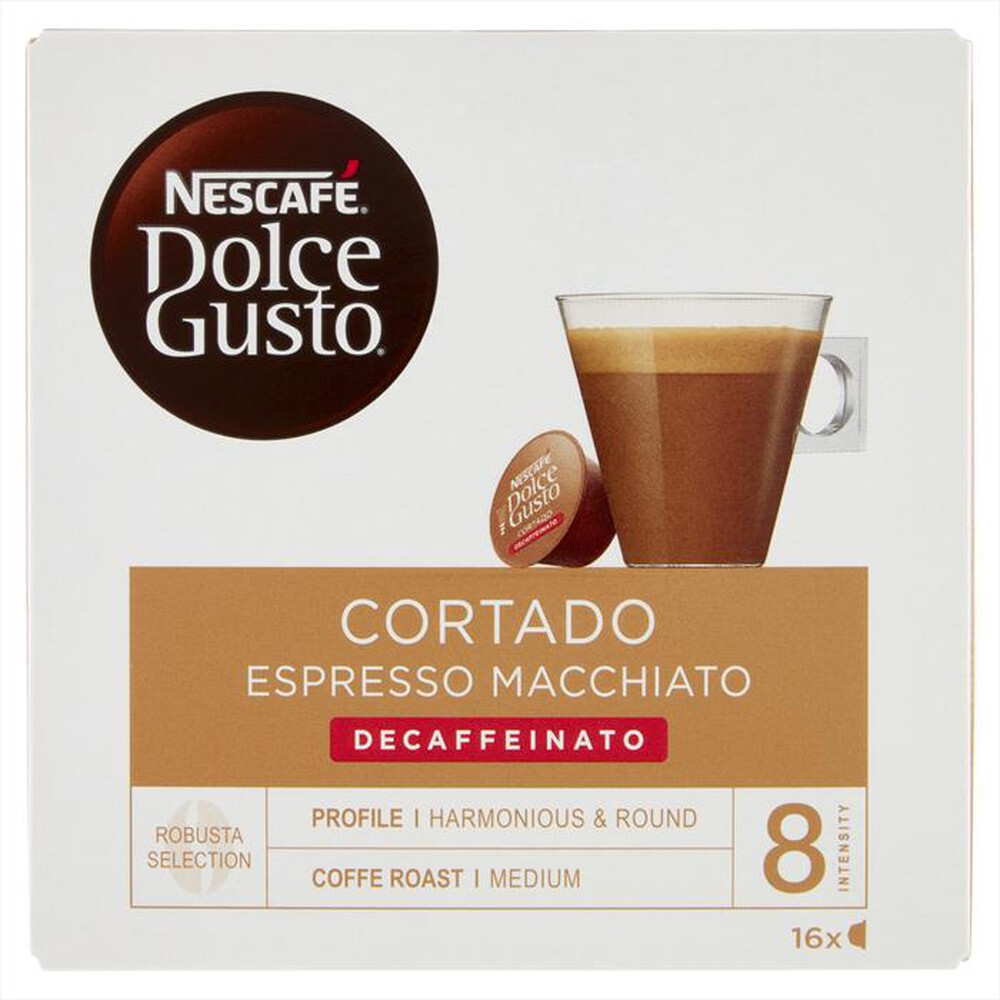 "NESCAFE' DOLCE GUSTO - Cortado Espresso Macchiato Decaffeinato"