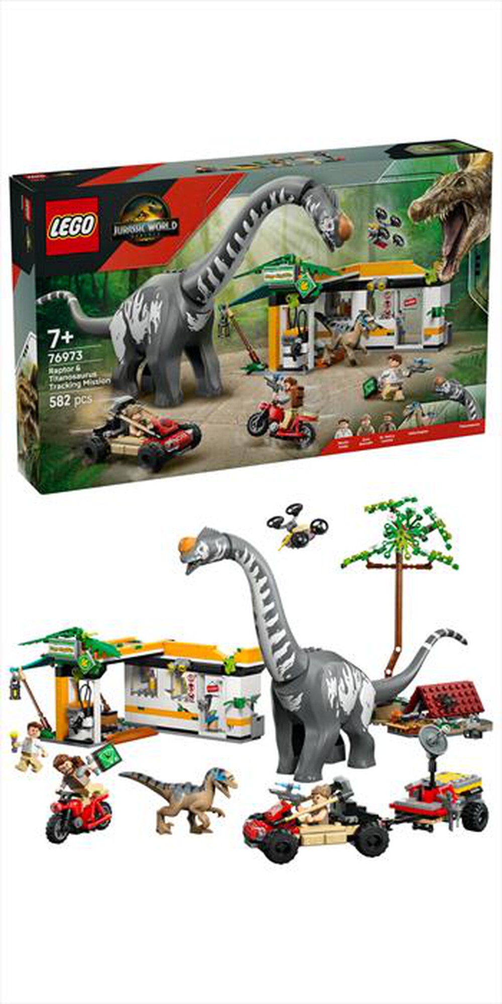 Immagine del prodotto LEGO - JURASSIC WORLD Ricerca Raptor e Titanosauro 76973
