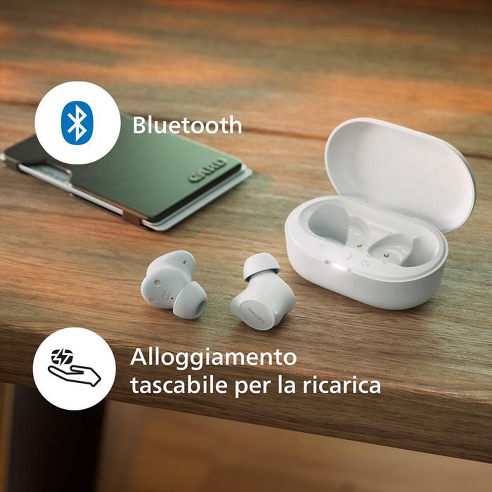 "PHILIPS - Auricolari bluetooth TAT1209WT/00-WHITE"