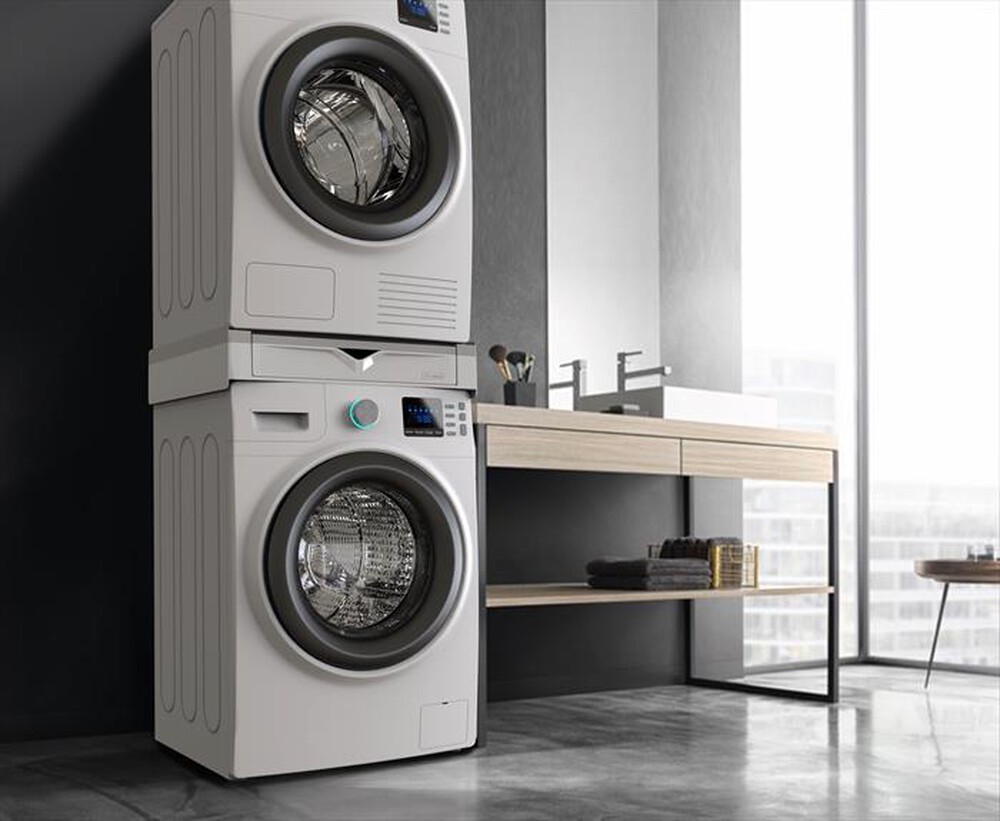 Immagine del prodotto MELICONI - Kit sovrapposizione lavatrice TORRE DUO-Tecnopolimero bianco e grigio