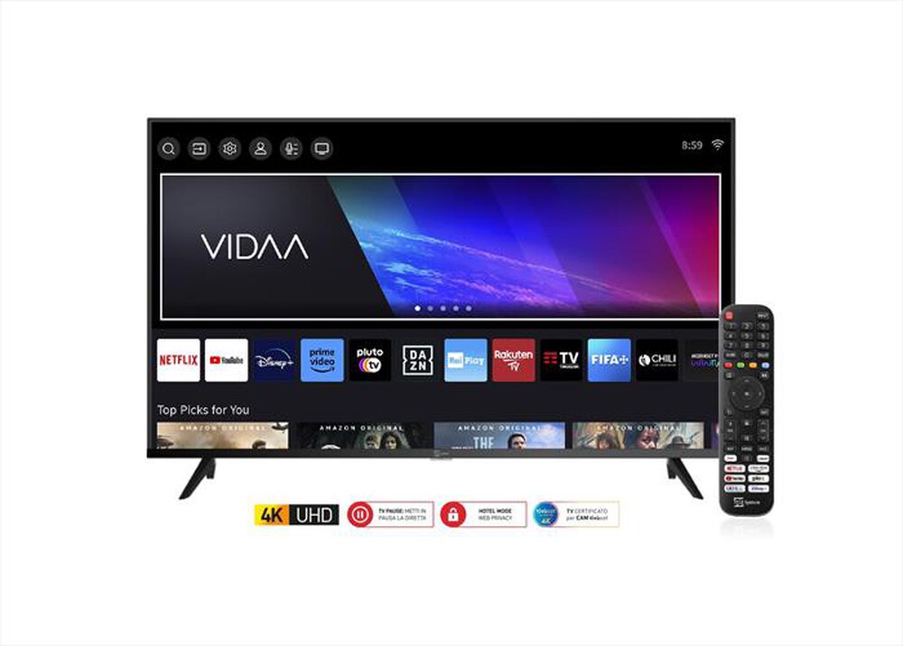 "TELESYSTEM - Smart TV LED UHD 4K 43\" SMV14-BLACK"