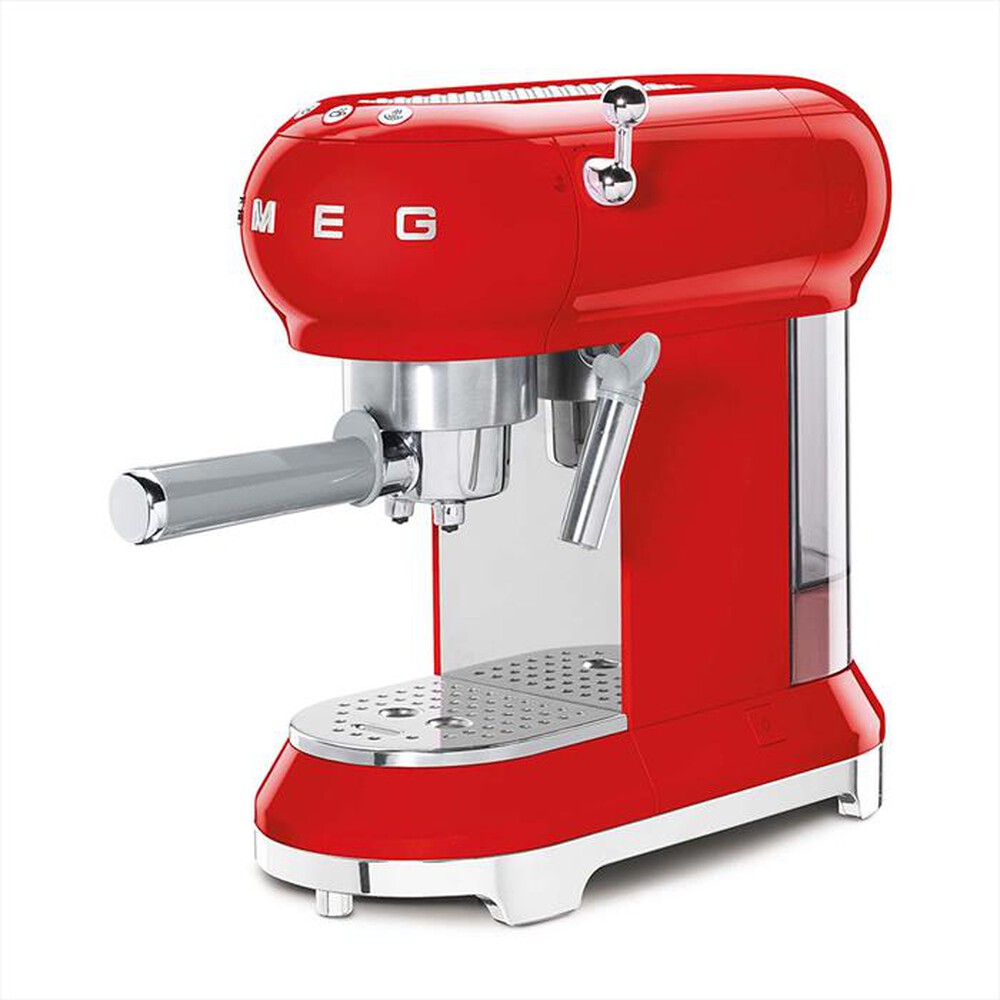 "SMEG - Macchina da Caffè Manuale 50's Style – ECF01RDEU-rosso"