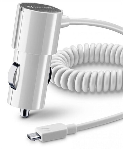 CELLULARLINE - Car Charger Stylecolor Micro USB-Bianco