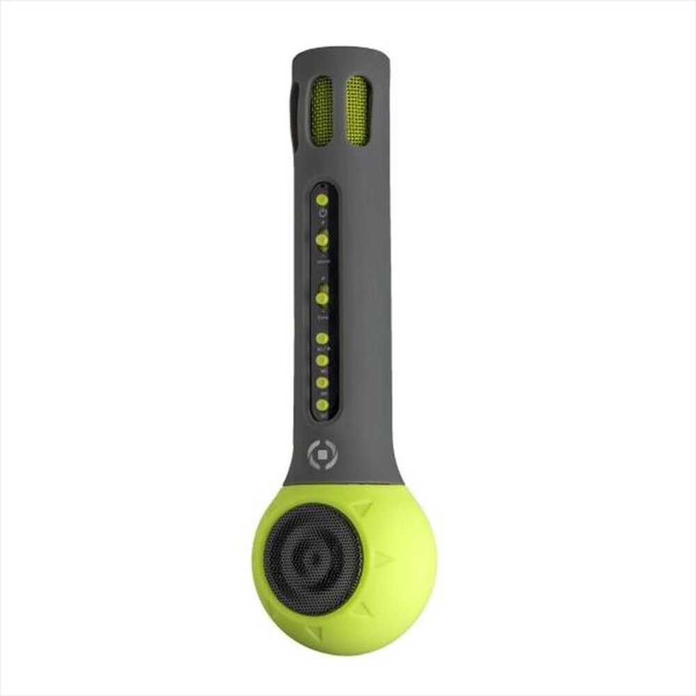 "CELLY - MICROFONO SENZA FILI CON SPEAKER INTEGRATO-Verde/Silicone"