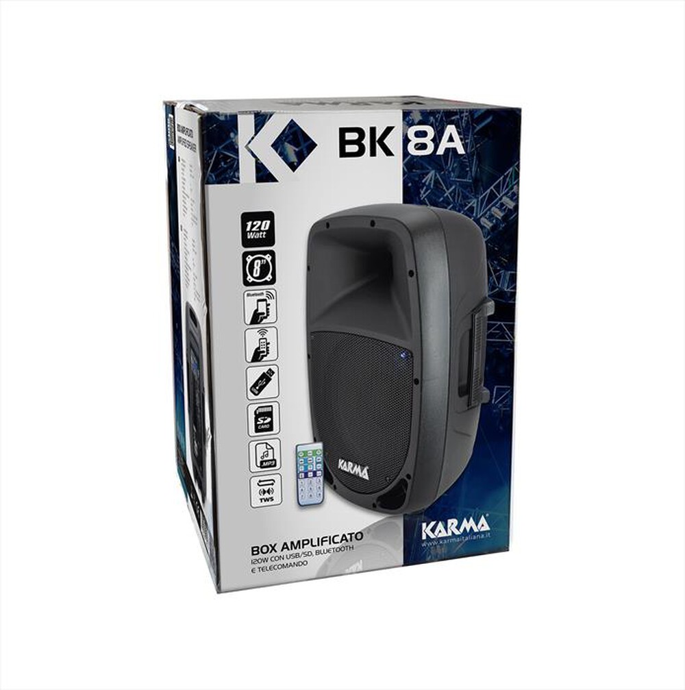 "KARMA - Diffusore singolo BK 8A-Nero"