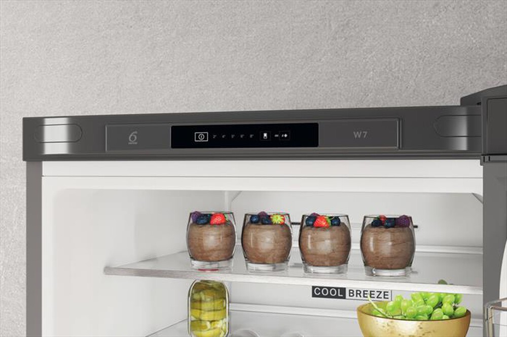 "WHIRLPOOL - Frigorifero combinato W7X 92I OX Classe E 367 lt-Stainless steel"