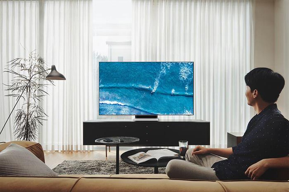 "SAMSUNG - Smart TV Neo QLED 4K 55” QE55QN95B-Bright Silver"