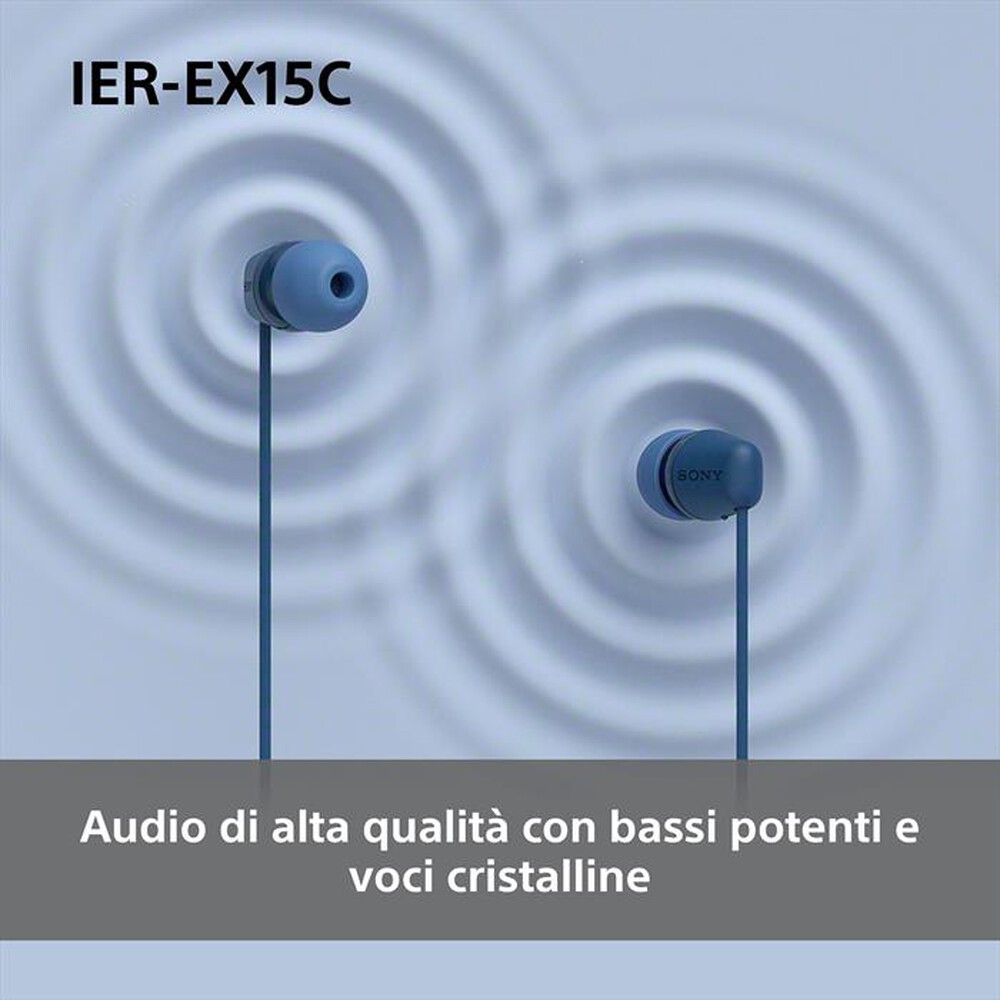 Immagine del prodotto SONY - Auricolari a cavo IEREX15CL.CE7-Blu