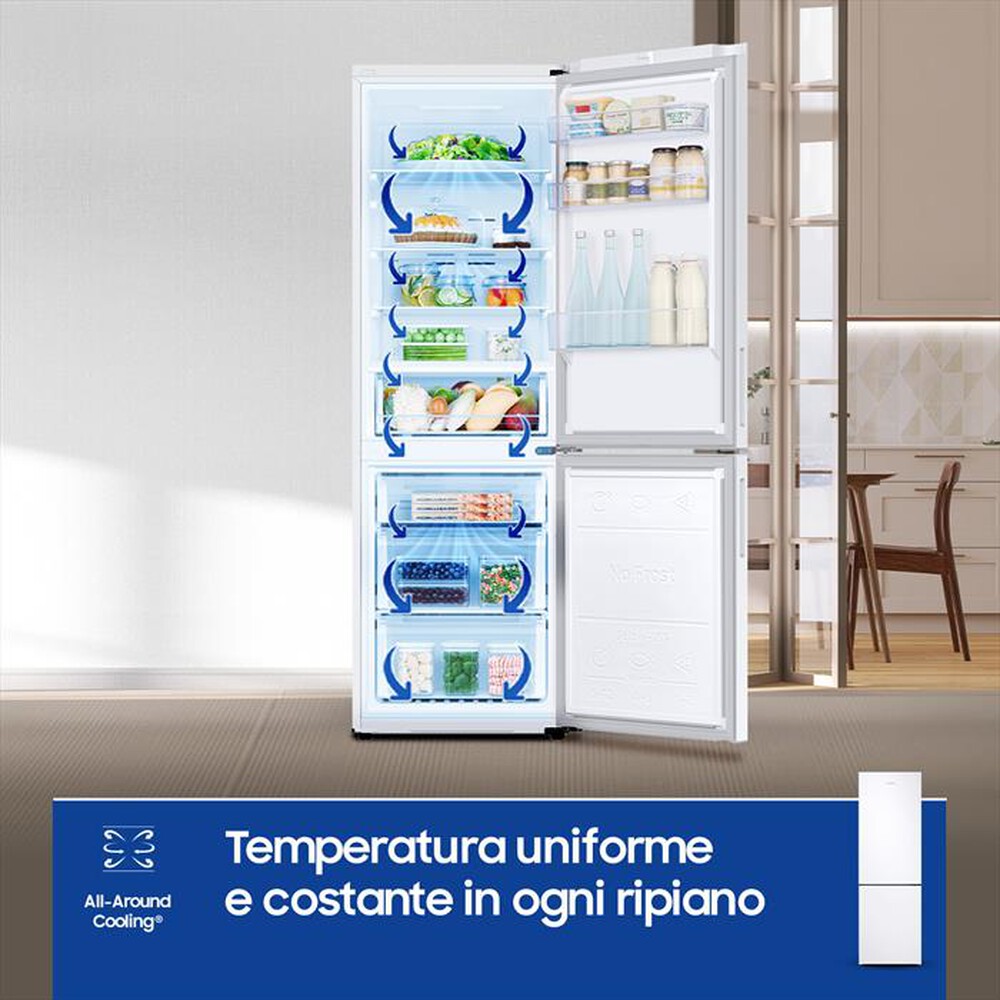 Immagine del prodotto SAMSUNG - Frigorifero combinato RB33B610EWW/EF Classe E 344l-WHITE