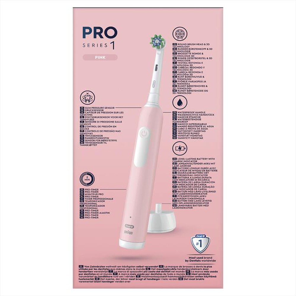 "ORAL-B - Spazzolino elettrico SERIES 1-Rosa"