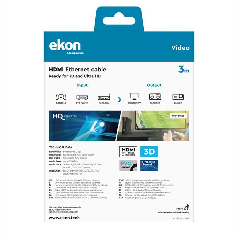 "SBS - ECVHDMI30MMK"