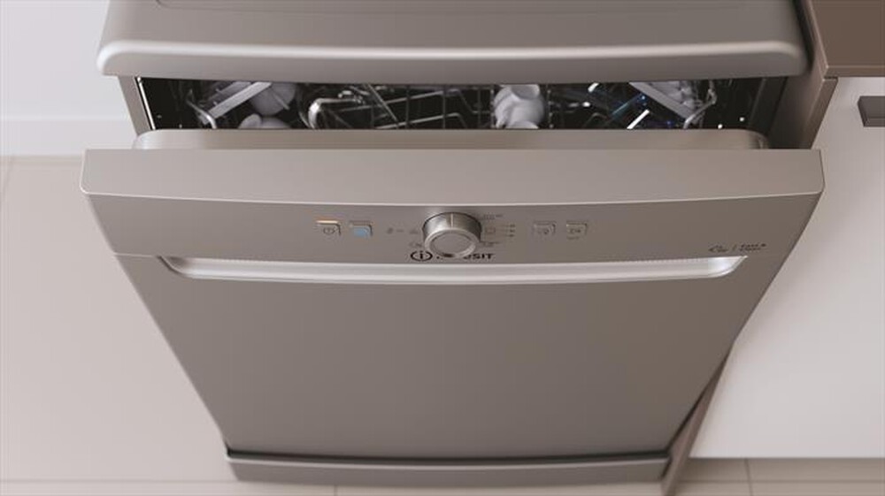 "INDESIT - Lavastoviglie DFE 1B19 S Classe F 14 coperti-Silver"