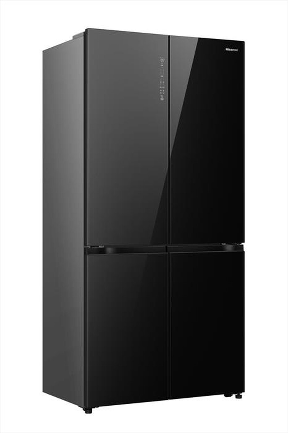 "HISENSE - Frigorifero 4 porte RQ768N4GBE Classe E 591 lt-Black Glass"