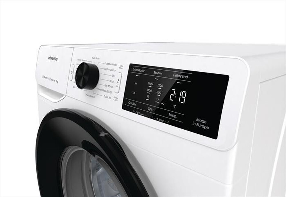 "HISENSE - Lavatrice WF3V942BW 9 Kg Classe A-Bianco/Nero"