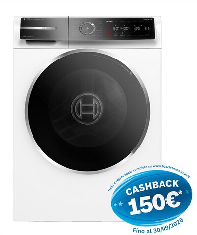 BOSCH - Lavatrice Serie 8 WGB254A1IT 10Kg 1400g/m Classe A-Bianca