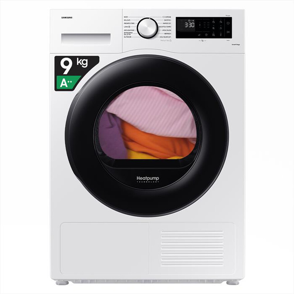 Immagine del prodotto SAMSUNG - Asciugatrice DV90CGC0A0AEET 9Kg Classe E-Bianco