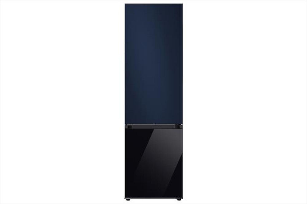 "SAMSUNG - Frigorifero combinato F-RB38D153422 BESPOKE-Satin Navy-Clean Black"