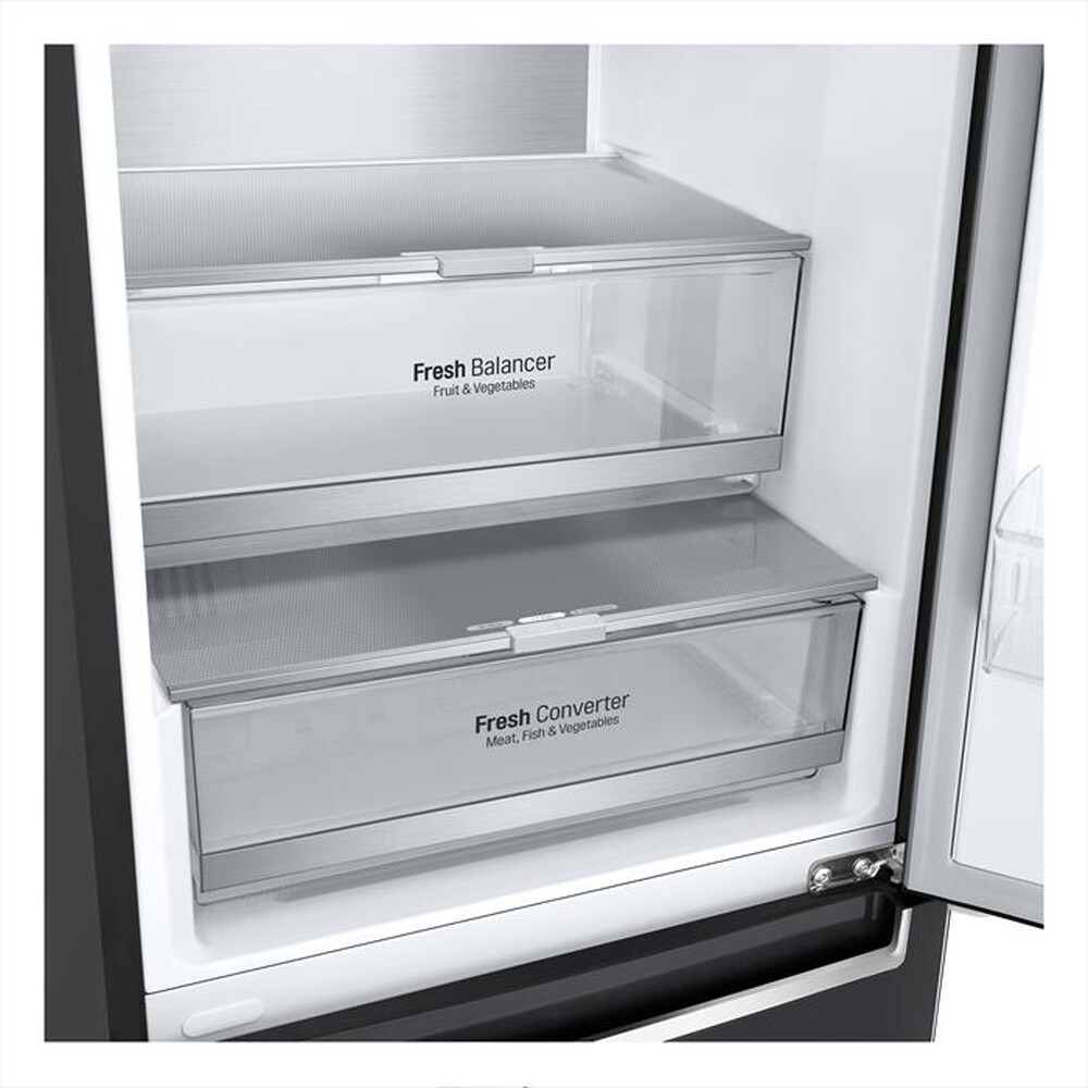 "LG - Frigorifero combinato GBB72MCUGN Classe D 419lt-Nero"