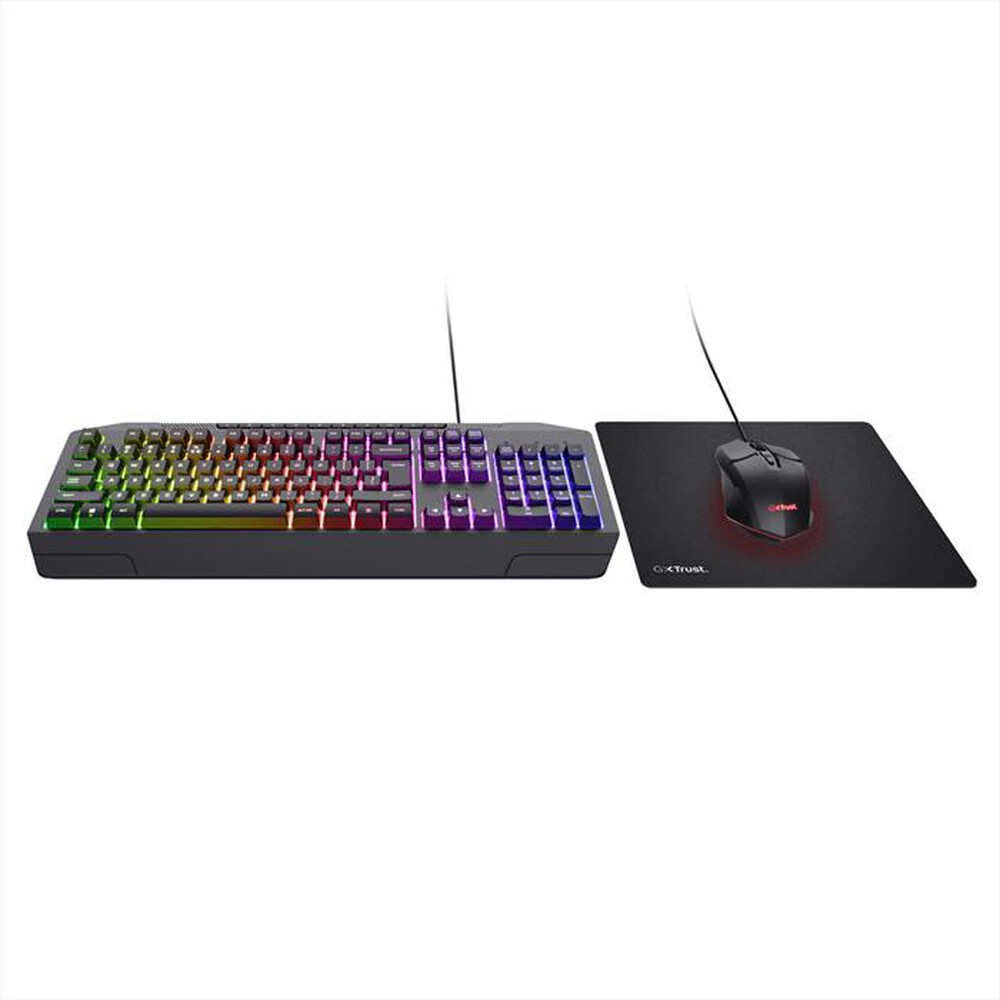 "TRUST - Tastiera + Mouse GXT791 3-IN-1 BUNDLE IT-Black"