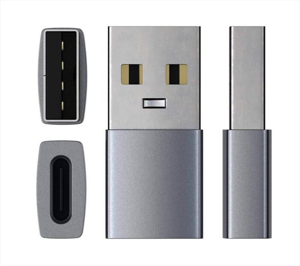 "SATECHI - ADATTATORE USB-A A USB-C-space grey"