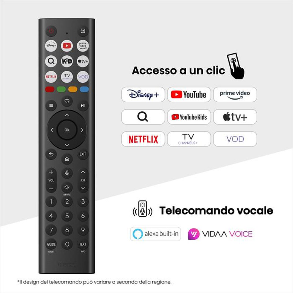 "HISENSE - Smart Tv Mini LED 55\" 4K Ultra HD 55U79Q 144Hz-NERO"