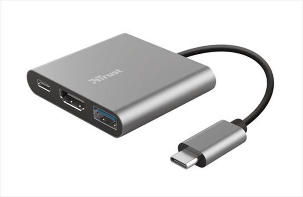 "TRUST - DALYX 3-IN-1 USB-C ADAPTER - Grey"