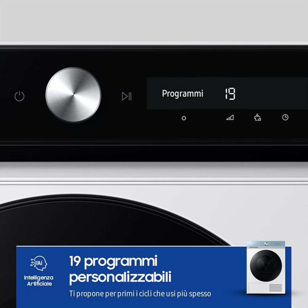 "SAMSUNG - Asciugatrice DV90BB9445GMS3 9 Kg Classe A+++-bianco"