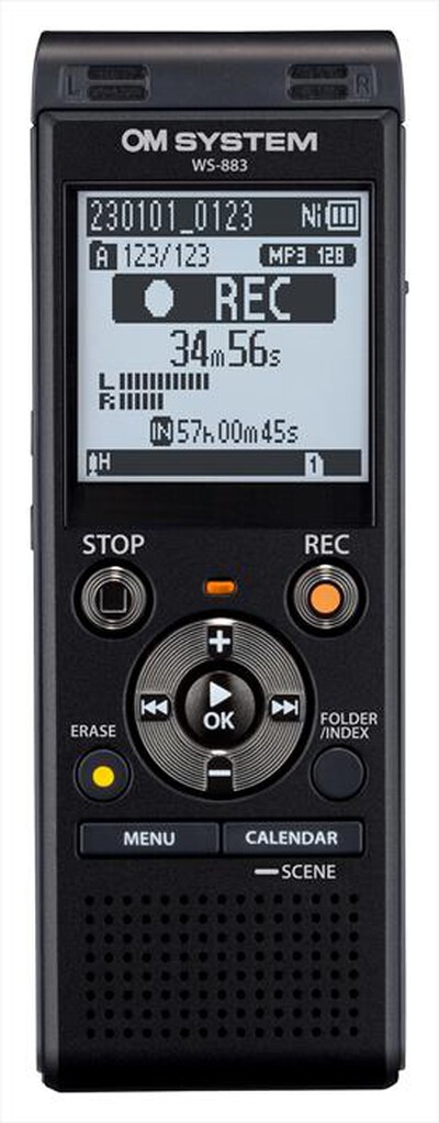 OLYMPUS - Registratore portatile WS-883-Nero