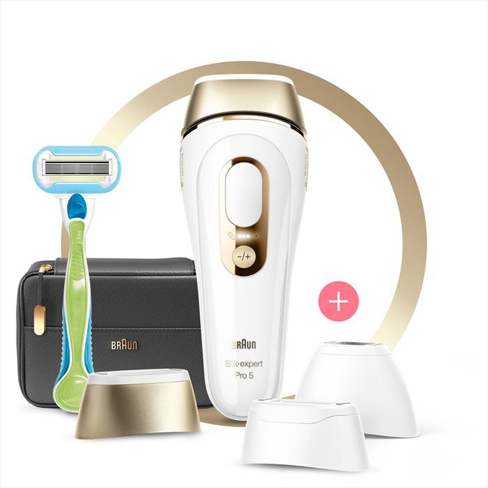 "BRAUN - LUCE PULSATA PL5243-BIANCO/ORO"