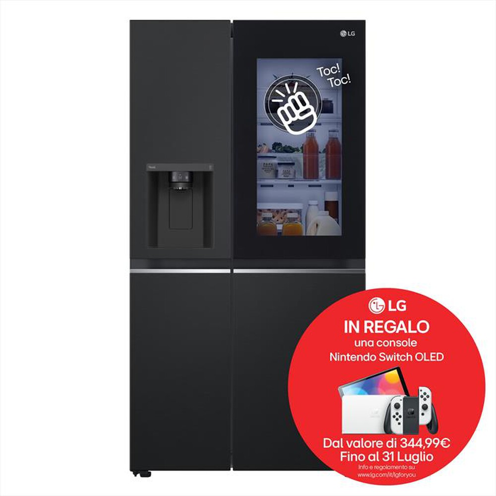 Immagine del prodotto LG - Frigorifero side by side GSGV81EPLL InstaView - E-Black