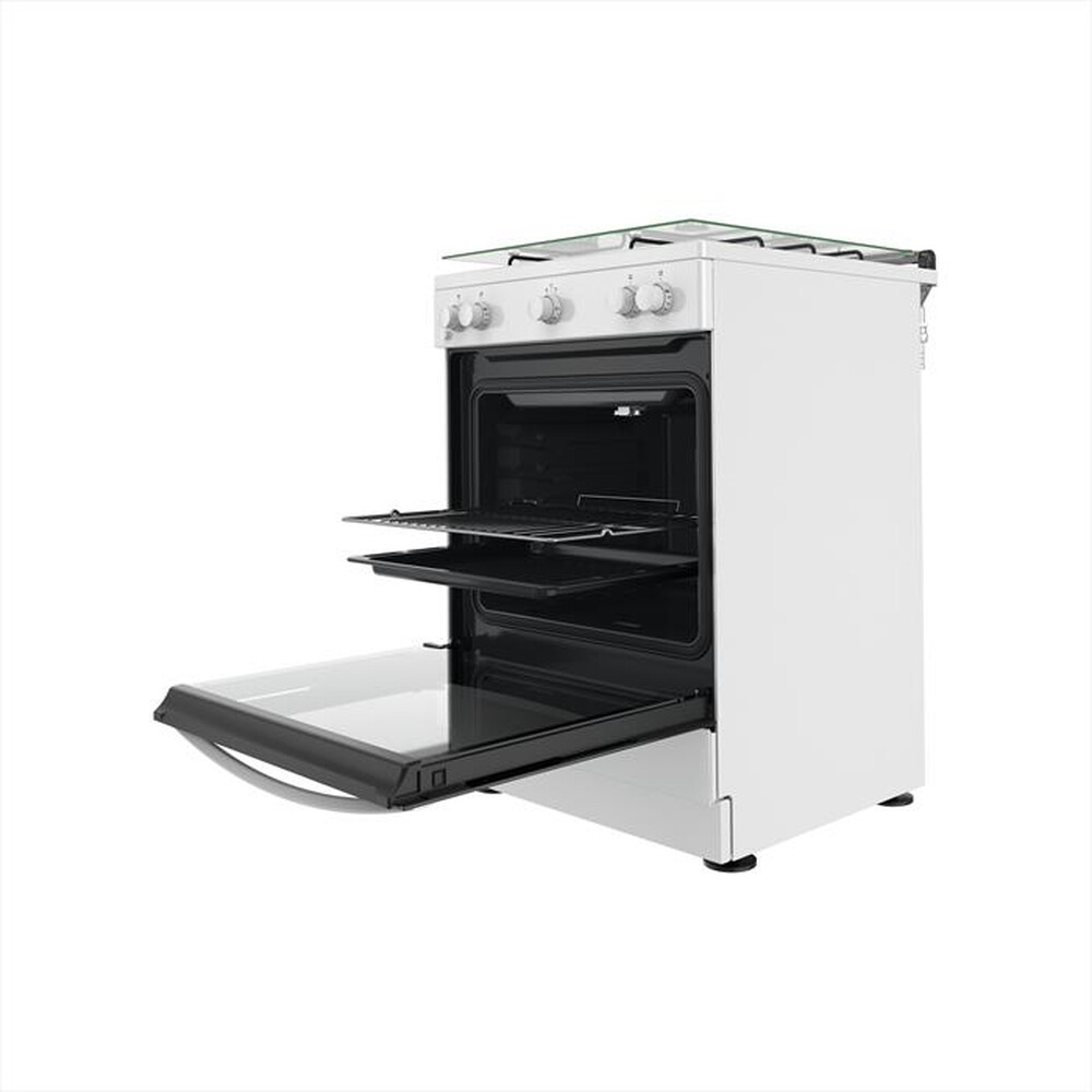 "INDESIT - Cucina a gas IS67G1KMW/E Classe A+-Bianco"