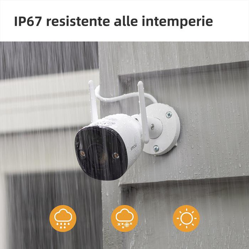 "IMOU - BULLET 2S TELECAMERA DA ESTERNO IP67-BIANCO"