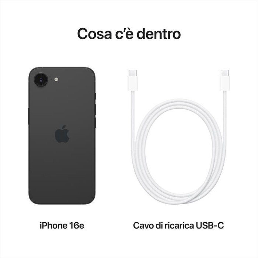 "APPLE - iPhone 16e 128GB-Nero"