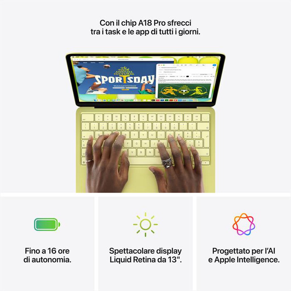 Immagine del prodotto APPLE - MacBook Neo 13" A18 Pro Core 6 CPU 5 GPU 8GB 512GB-Rosa pastello