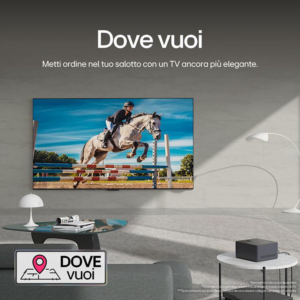 "LG - Smart TV OLED evo UHD 4K 65\" Serie M4 OLED65M49LA-Argento"