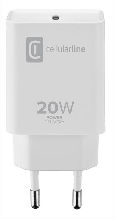 CELLULARLINE - ACHIPDUSBCPD20WW Carica Batterie-Bianco