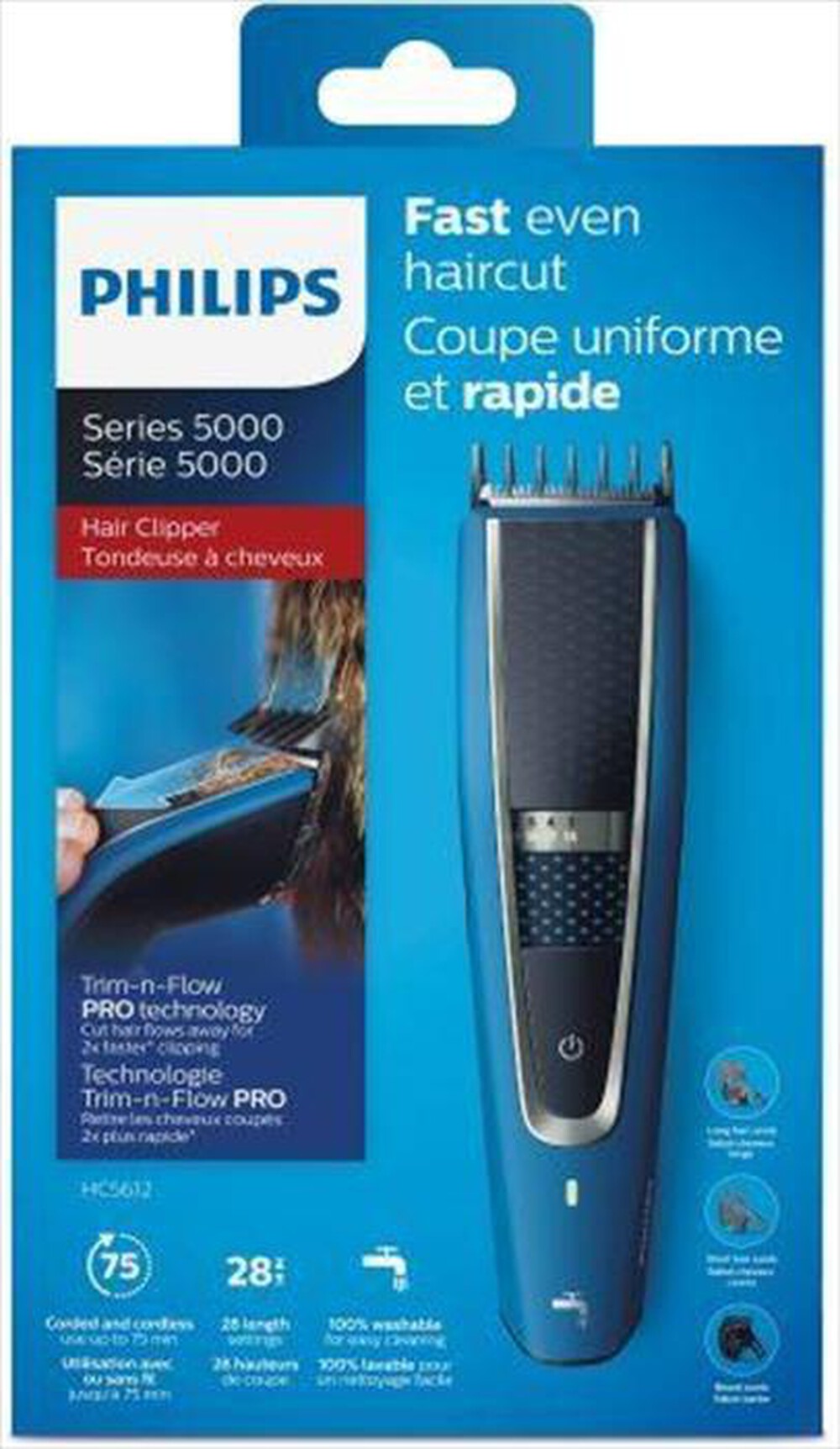 "PHILIPS - HC5612/15-Nero/Blu"
