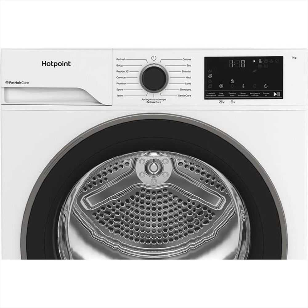Immagine del prodotto HOTPOINT ARISTON - Asciugatrice HPTS 74D BS IT 7Kg-C PETHAIR REMOVAL-Bianco