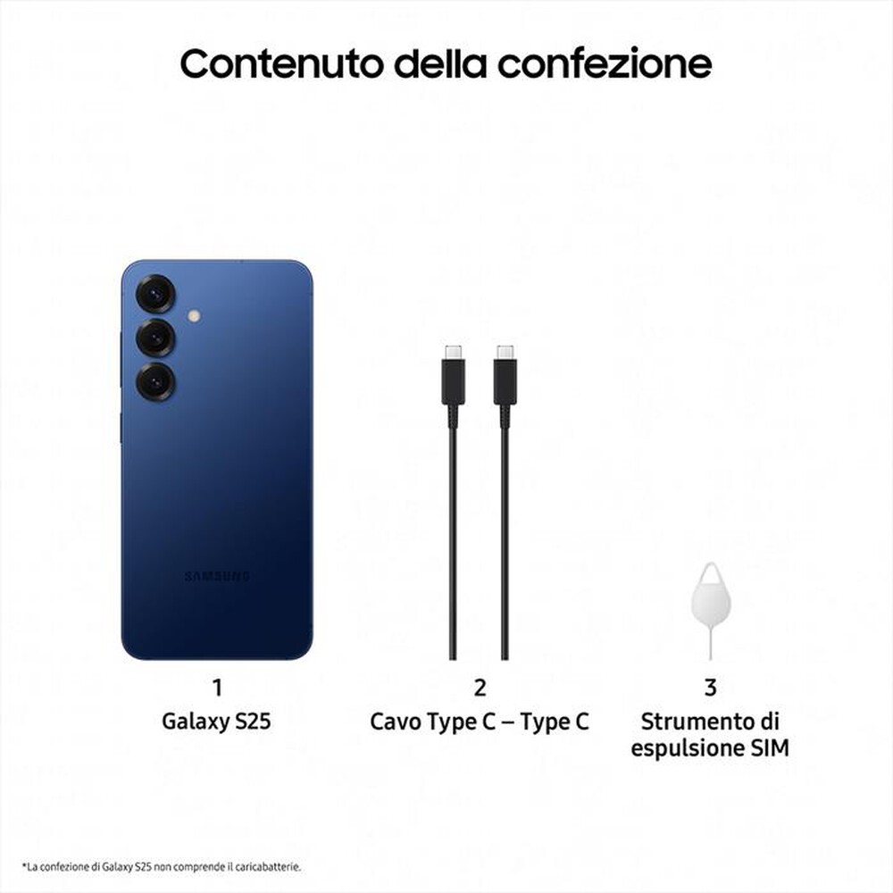 Immagine del prodotto SAMSUNG - Smartphone Galaxy S25 256GB-Navy