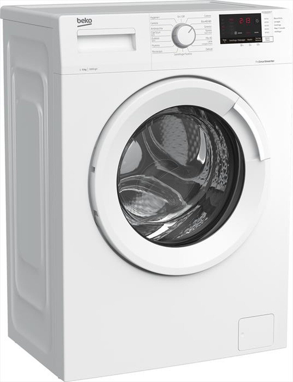 "BEKO - Lavatrice WUXS61032WI-IT 6 Kg Classe D-Bianco"