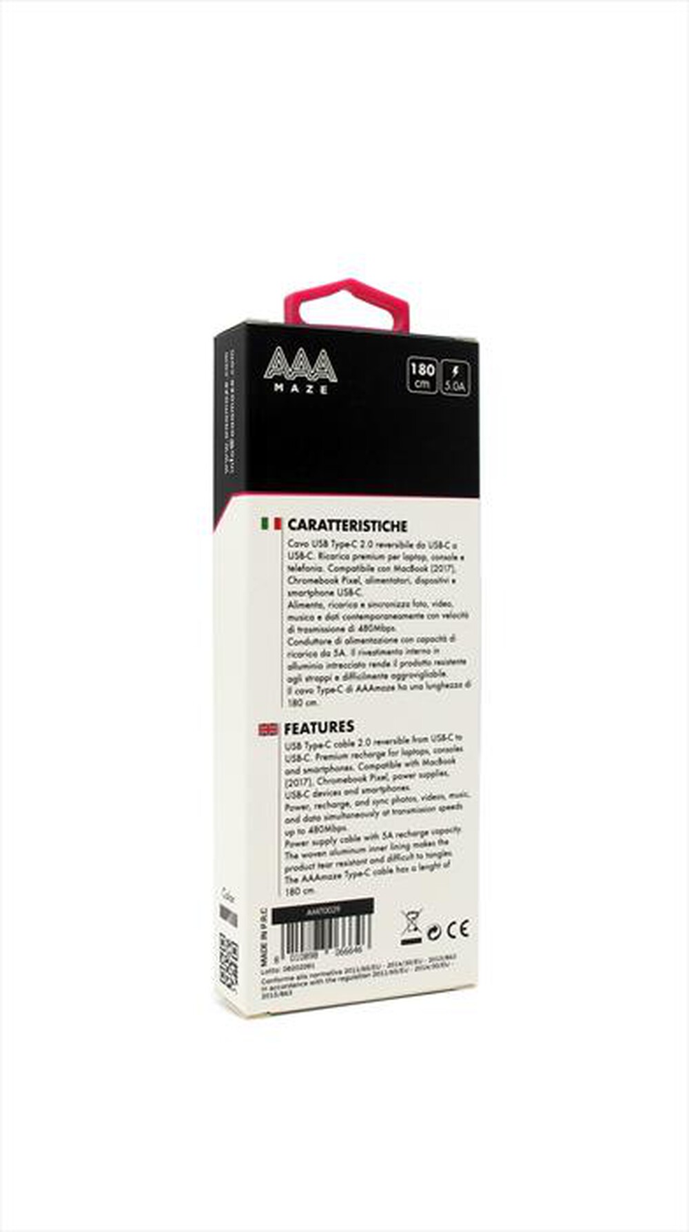Immagine del prodotto AAAMAZE - CAVO TYPE-C A TYPE-C  1,8 METRI