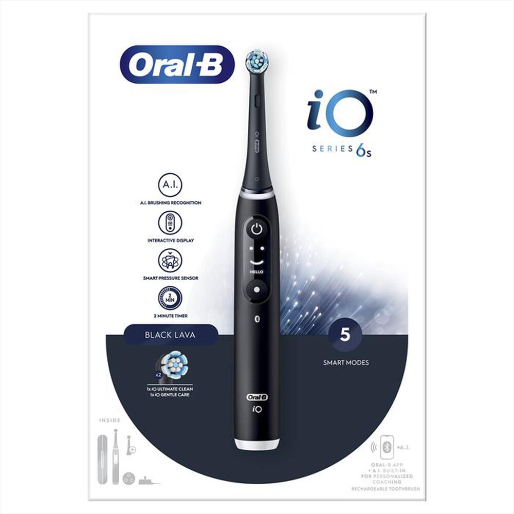 "ORAL-B - Spazzolino elettrico IO6 SERIES-Nero"