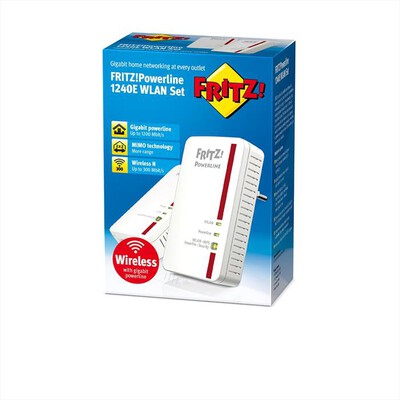 FRITZ! - Powerline 1240E WLAN Set-Bianco