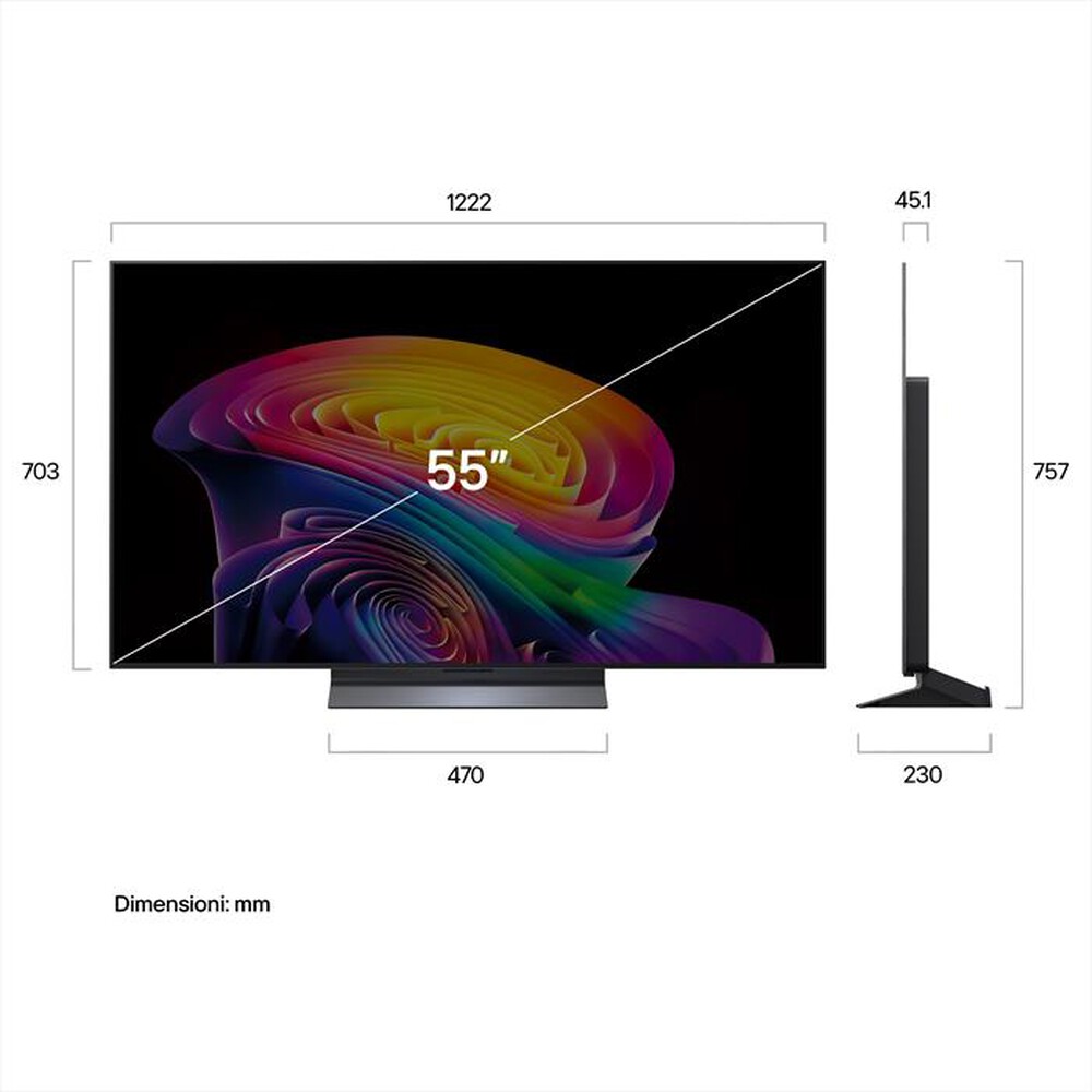 Immagine del prodotto LG - OLED EVO AI C6 PRO OLED55C66LB-Charcoal Black