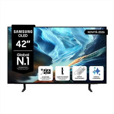 SAMSUNG - Smart TV OLED 4K Vision AI 42" QE42S90HAEXZT-Graphite Black
