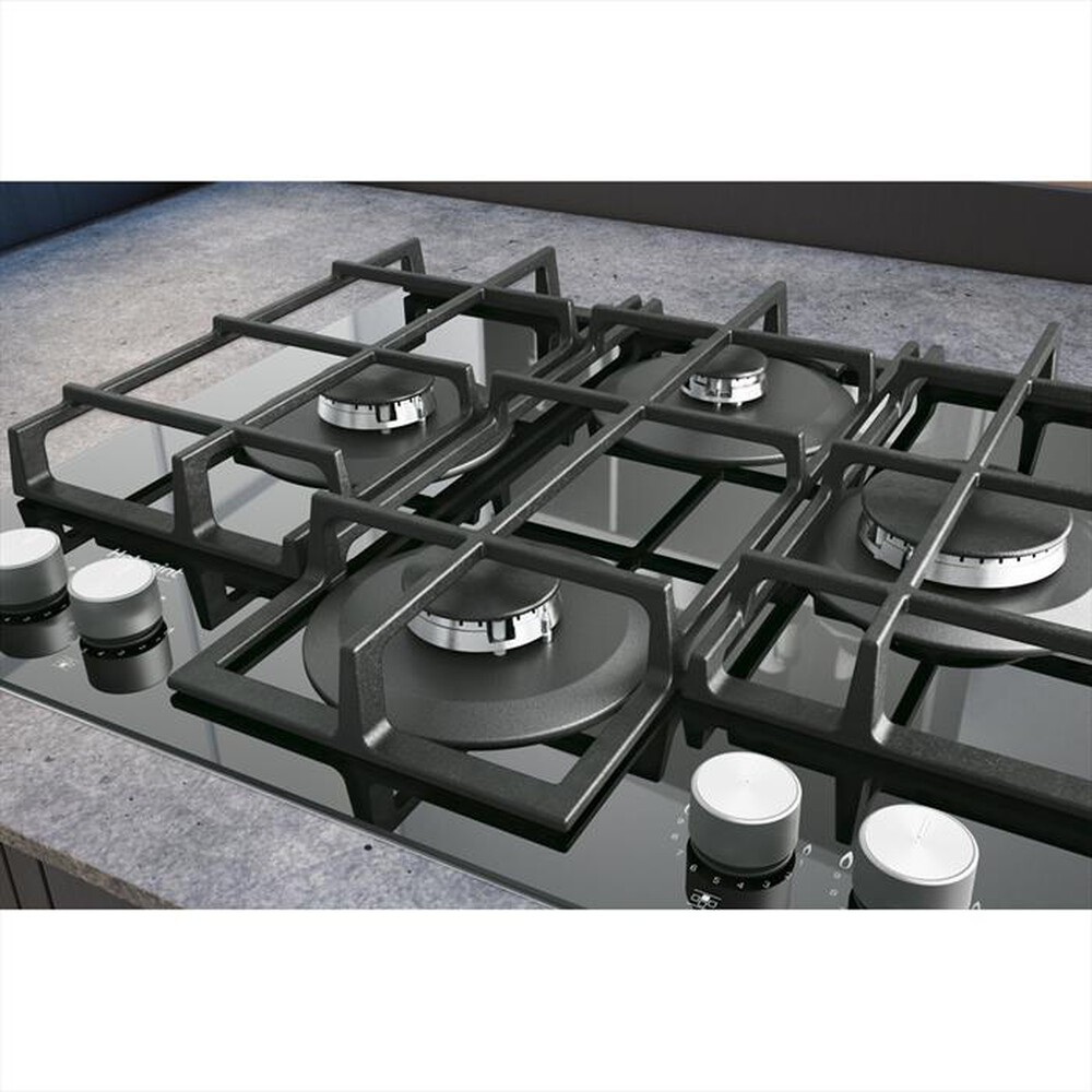 "HOTPOINT ARISTON - Piano cottura a gas HAGS 61F/BK HOB OA 4 fuochi"